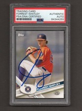 Forrest Whitley Signed Autographed 2017 Pro Debut #34 PSA DNA COA RC Rookie