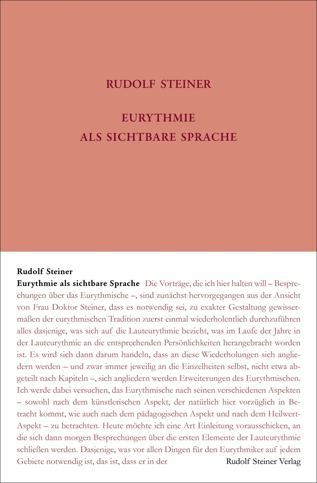 Thumbnail - Eurythmie Als Sichtbare Sprache | Steiner, Rudolf