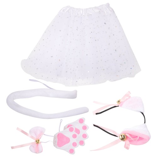 Set Renard – Oreilles et Queue Fausse Fourrure Rousse et Blanche | Déguiz- Fêtes