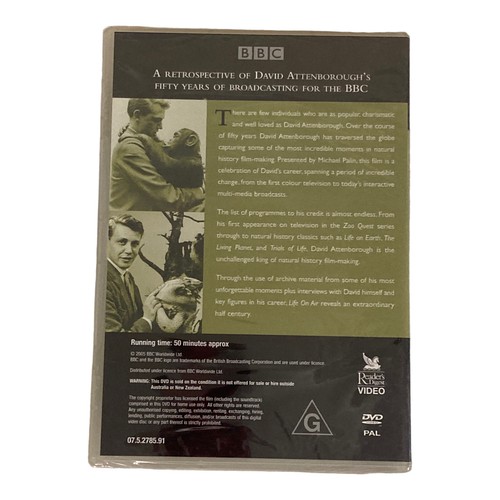 New DVD David Attenborough Life On Air BBC 50 Years Of Wildlife On Air Region 4 - Picture 3 of 4