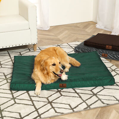 Super Soft Medium Large X-Large Jumbo Green Dog Bed Orthopedic Foam Pet Mattress