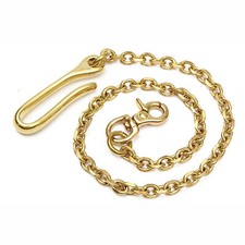 Mens Motorcycle Biker Brass Trouser Trucker Keychain Jean Pant Wallet Chain 18''