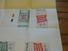 Vintage Print Sample Poster SINCLAIR GASOLINE CANADA & US MAP, 25x34, #2954 (2)