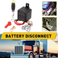 Car Battery Disconnect Cut Off Isolator Master Switch Control W/ Wireless Remote