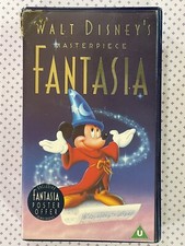 Walt Disney’s Masterpiece, Fantasia VHS Home Video From 1991 Cert U Movie
