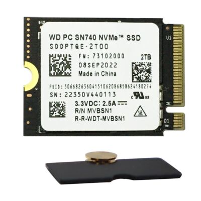 Western Digital 2TB PC SN740 2230 SSD with 2230 to 2242 Extension  Board Australia