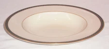 DISCONTINUED  LENOX CHINA TYLER PATTERN RIMMED SOUP BOWL 8 3/8" DIAMETER NEW