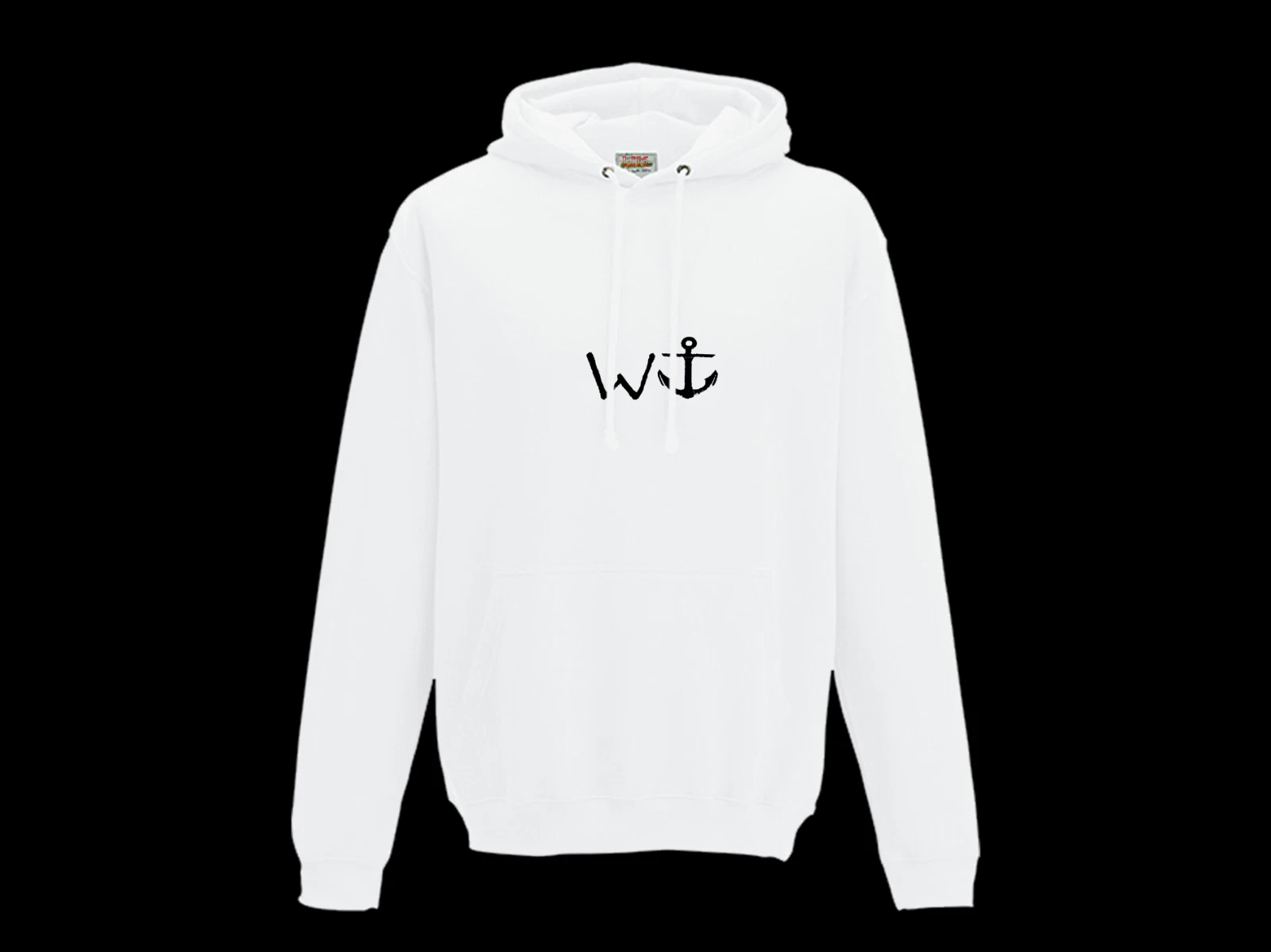 RHUDE Felpa con cappuccio ricamata W Anchor divertente maleducata felpa con cappuccio regalo scherzo