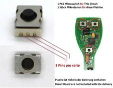 Mercedes BGA Schl&uuml;ssel Tasten Drucktasten Microswitch Switch W639 Sprinter Vito 