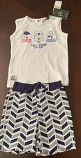 PL Kids Graphic Top and Shorts Set 3m, 6m 9m,18Month Navy NWT Retail 34 - 12.99