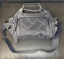 NWOT Lug Rumble Satchel Crossbody Bag Brushed Heather Gray Quilted RFID