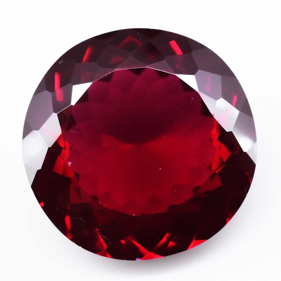 Stunning 50.40 Ct Natural Red Pyrope Garnet Round Cut Certified Loose Gemstone - Image 3 of 4