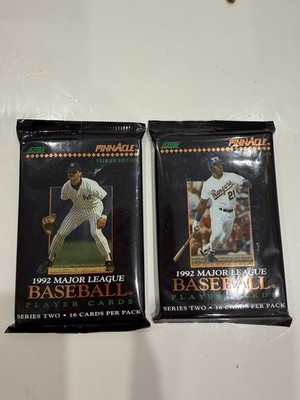 Lot(2) 1992 SCORE PINNACLE BASEBALL SERIES TWO ( 1 ) SEALED PACKS