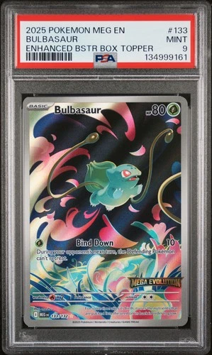 2025 Pokemon MEG Bulbasaur 133 (Enhanced Stamped) PSA 9