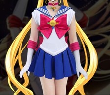 Luxury Sailor Moon Usagi Tsukino Cosplay Costume With Plush Toy
