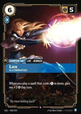 Riftbound Lux, Illuminated 006 Proving Grounds, League of Legends, Englisch, NM