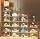 Acrylic Shoe Boxes Clear Wide Front Open Transparent Magnetic Storage box