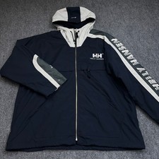Vintage Helly Hansen Razorfish Rain Jacket Men's XL Navy Full Zip Mesh Lined