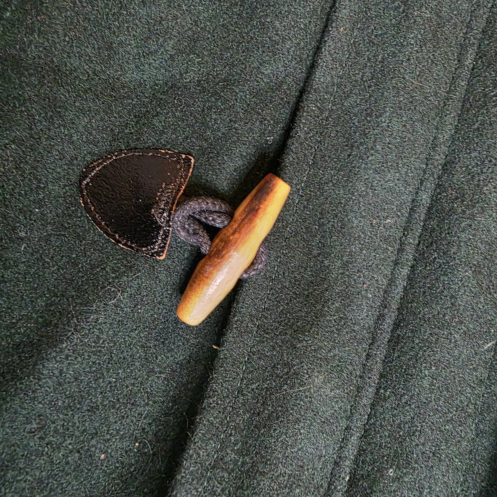Aberdeen Wool Coat Jacket Men's Size XL Made in The USA Nautical Green Wood image 7