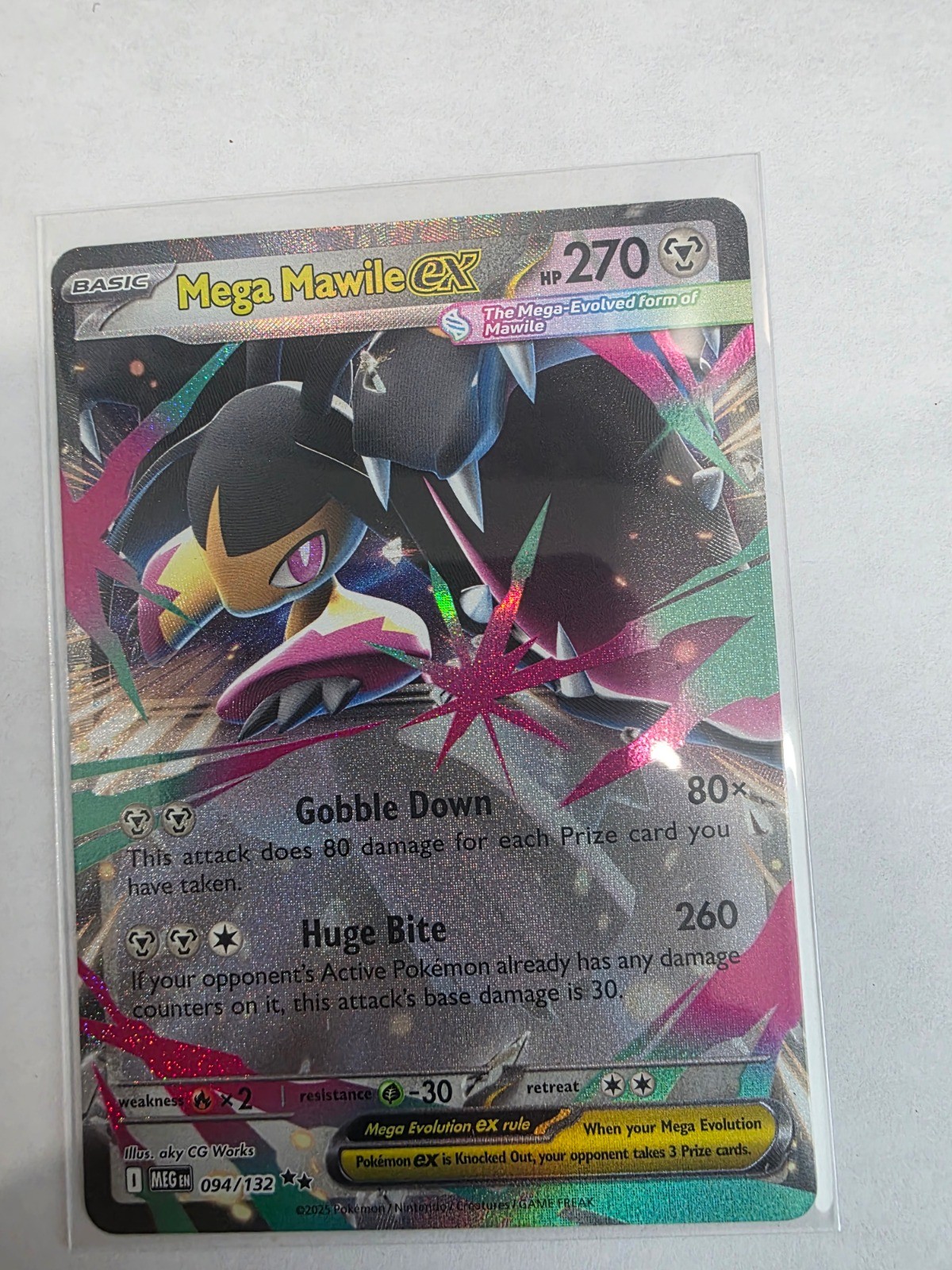 Mega Mawile ex Holo Double Rare ME01: Mega Evolution 094/132 NM