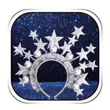 Light Up Star Headbands Sparkly LED Headpiece Flashing Rave Costume Holiday H...