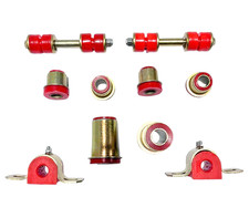 Red Poly Front End Suspension Bushings Set 1965 - 1970 Chevrolet Full Size