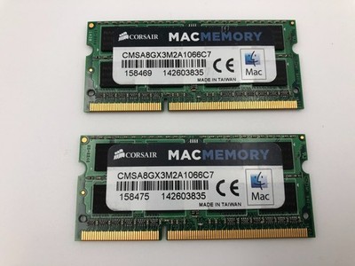 8GB kit (2x4GB ) Corsair MACMEMORY CMSA8GX3M2A1066C7 DDR3 SODIM  1066MHz