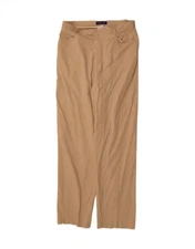 IZOD Womens High Waist Straight Casual Trousers US 14 XL W32 L31 Beige KV10