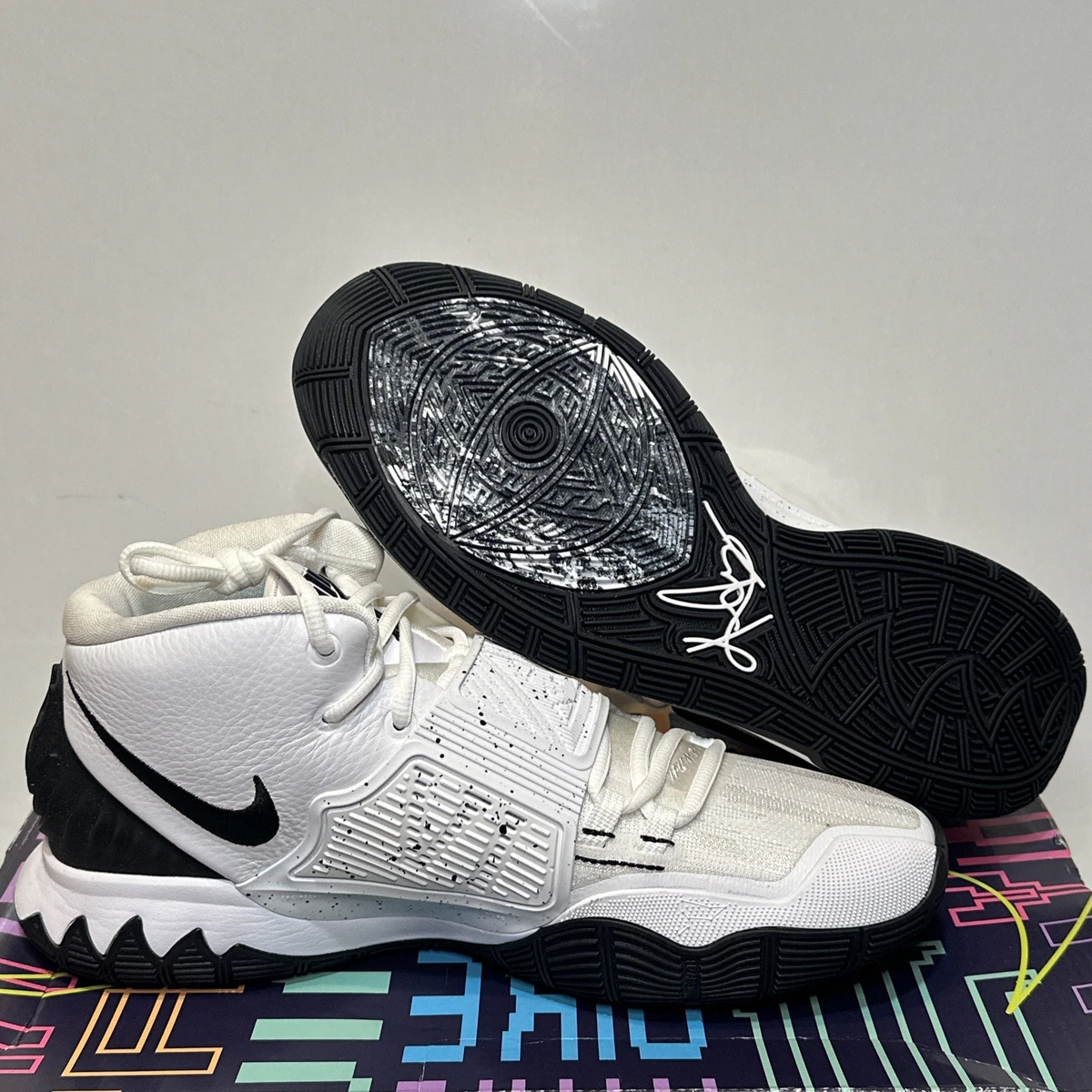 Nike Kyrie Irving 6 Oreo‎ 2020 Sneakers Mens 10 Basketball Shoes BQ4630-100 Nike Men main image 4