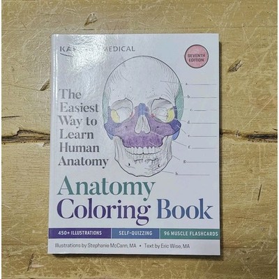 Kaplan Medical Anatomy Coloring Book 7th Edition No Flashcards No Colored Pages!