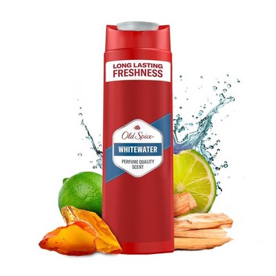 Old Spice Whitewater 3-in-1 Mehrzweck-Shampoo für Haar, Gesicht und Körper 250