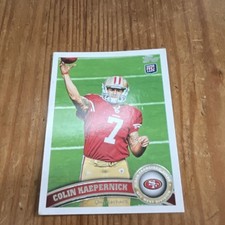 Topps 2011 Rookie Colin Kaepernick #413 San Francisco 49ers Football Card. rookie card picture