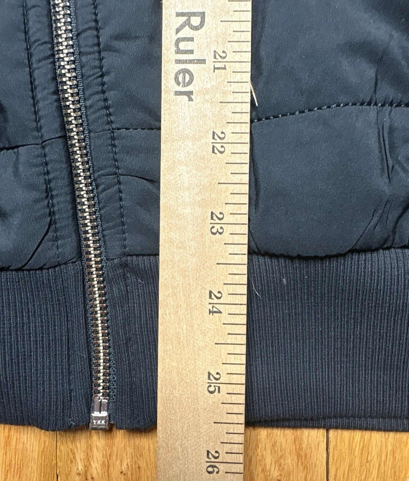Reiss Hybrid Quilted Zip Through Jacket Coat Navy Felix Freddie Mens Size XS - product detail image 7