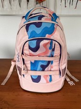 Satch Schulrucksack Set Rucksack + Turnbeutel Rosa Blau guter Zustand