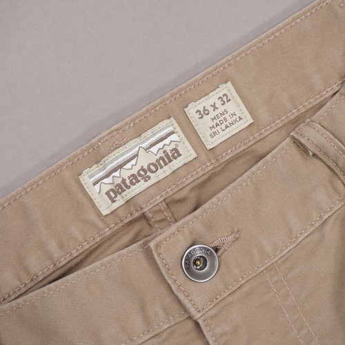 Patagonia Performance Twill Jeans Pants Mens 36X32 Mojave Khaki Beige 56490 - Picture 6 of 13