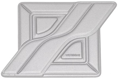 WE11DONE Silber Logo Ring Größe 9 - UVP 145 £ Brandneu in Box, mit Aufbewahrungstasche!