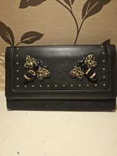 Bessie Busy Bee  Black Coin/Card Purse (S&J - 4)