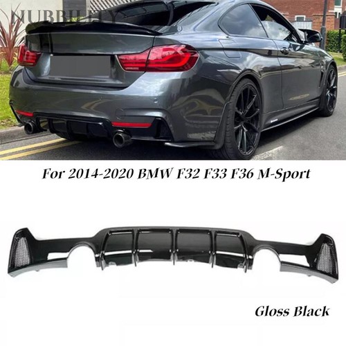 Glossy Black Rear Diffuser Lip For BMW F32 F33 F36 428i 435i M Sport 2014-2020