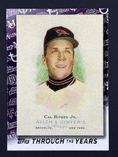 2021 Topps #TTY-2 Cal Ripken Jr. Topps Through the Years Blue