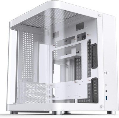 6970620552750 Jonsbo TK-1 2.0 Micro-ATX Case, Tempered Glass - white Jonsbo