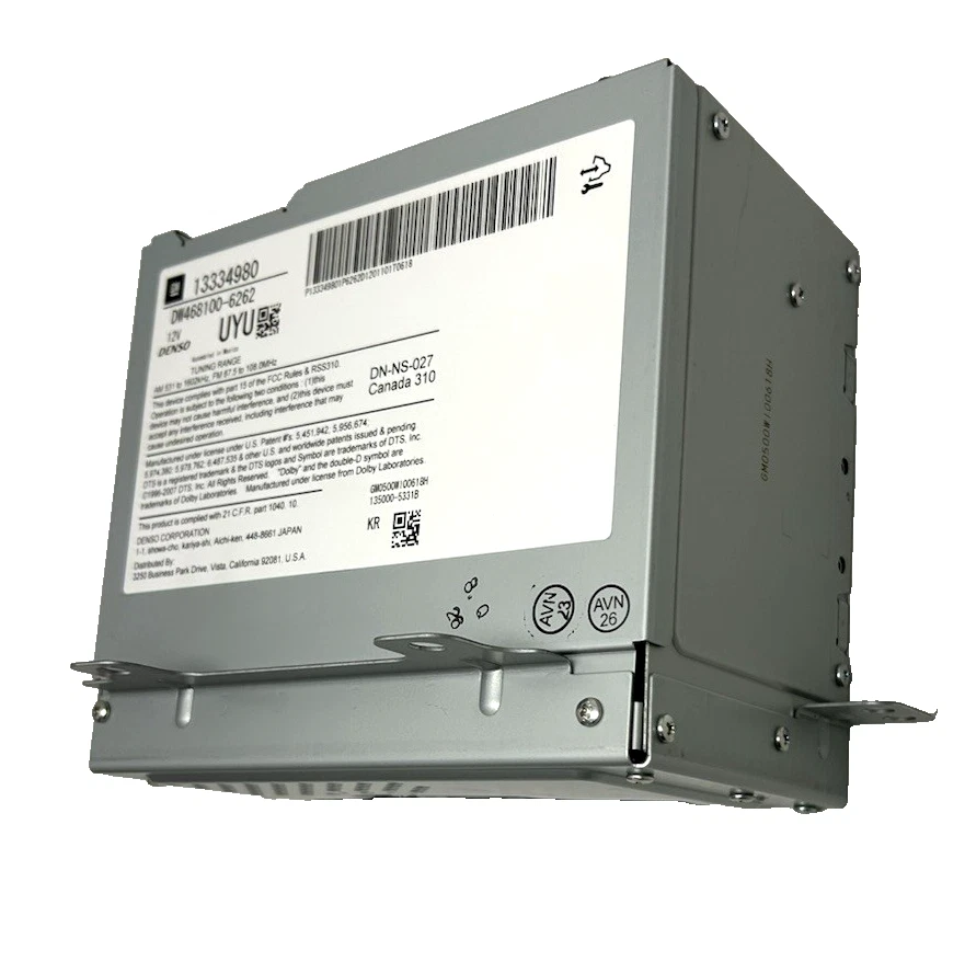 Receptor de rádio AM/FM 13334980 ACDelco CD player estéreo 2010-2012 Cadillac SRX - Imagem 4 de 4