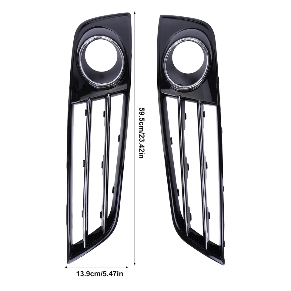 Cubierta de rejilla antiniebla parachoques delantero izquierdo + derecho para Audi A8 D4 2011 2012-2014 Foto 2 de 4