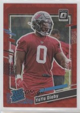 2023 Panini Donruss Rated Rookie Optic Preview Red Wave Prizm YaYa Diaby 3hd