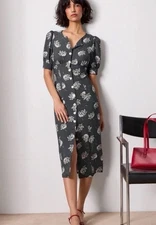 Rouje Ginetta Champs De Tulipes Midi Dress US Size 4