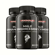 Animale Male Supplement Pills - Support Men's Daily Stamina & Energy - 3 Bottle