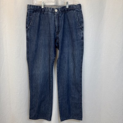Brioni Sunset 100% Cotton Jeans 5 Pocket Medium Wash Lightweight 35x30 Italy