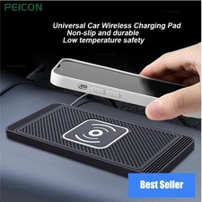15W Wireless Car Charger Pad USB Type-C iPhone Samsung Phone Charging