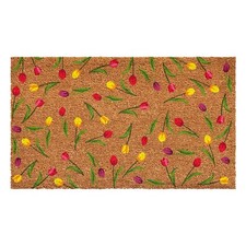 17x29 inch 109321729 Colorful Tulips Doormat Floral Welcome Mat Spring
