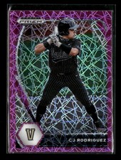 2021 Panini Prizm Draft Picks #PDP158 CJ Rodriguez Pink Velocity Prizm