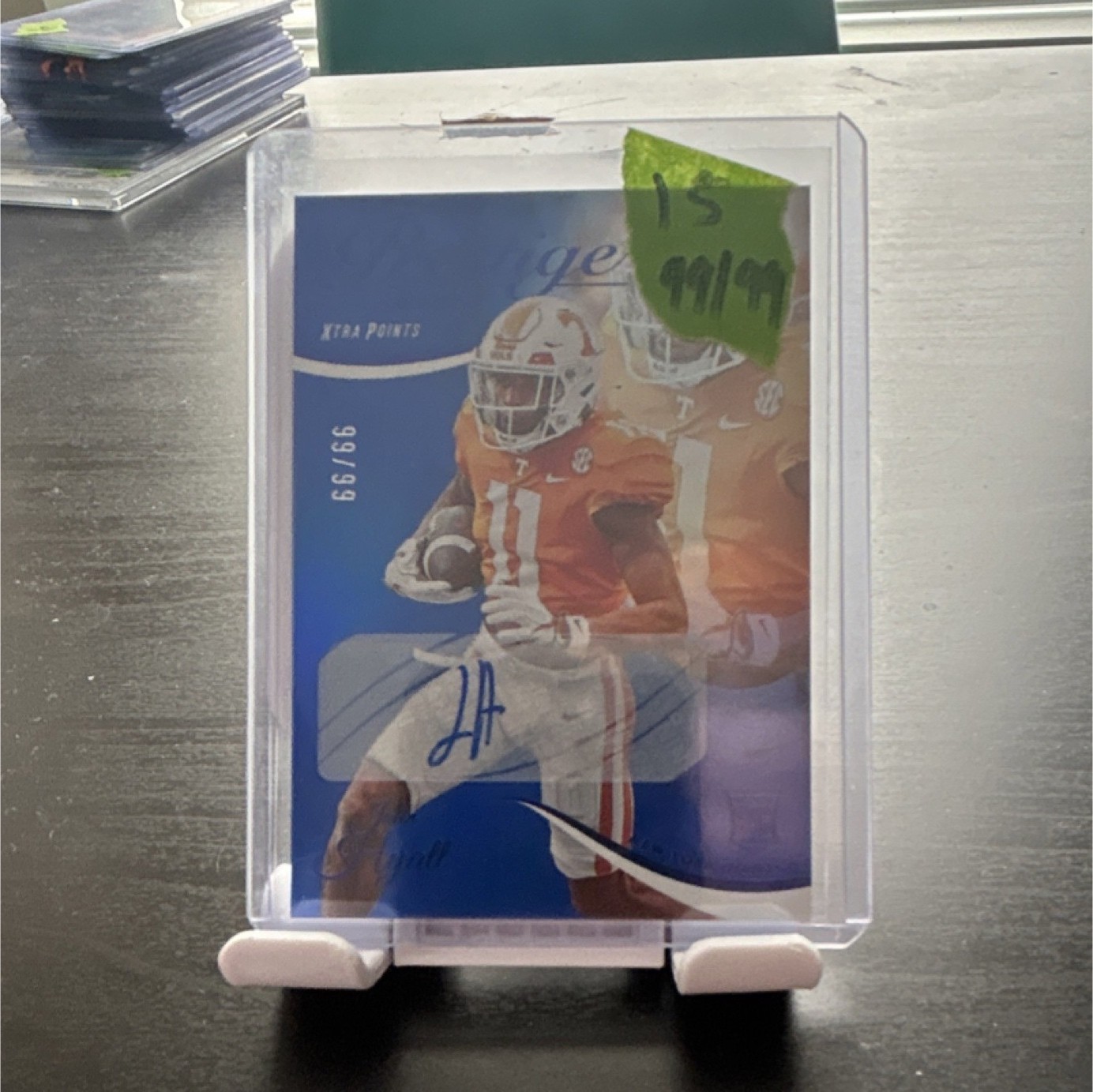 2023 Prestige Xtra Points Blue Rookie Jalin Hyatt #345 99/99 Autograph NY Giants